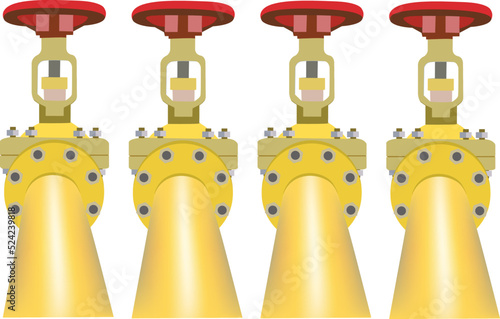 duct gas distribution pipe closures-