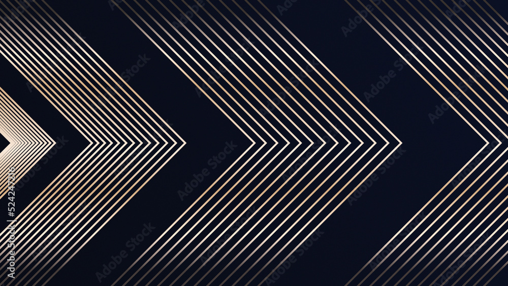 Abstract luxury black grey gradient backgrounds with golden metallic stripes. Elegant horizontal banner. Dark backdrop 3D Abstract luxury black grey gradient backgrounds with golden metallic stripes. Elegant horizontal banner. Dark backdrop 3D