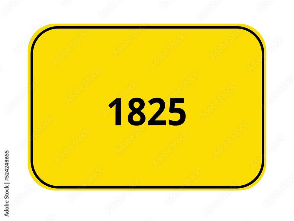 Ortseingangsschild Jahr - 1825 Ortseingangsschild Jahr - 1825