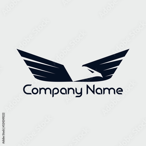 eagle logo illustration vector design