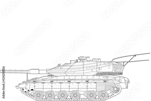 Modern Israeli main battle tank Merkava Mk 4