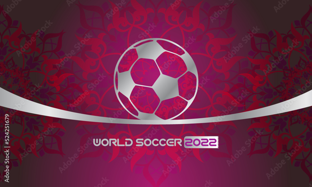 Abstract Soccer Background World Soccer 2022 Trends World Cup Banner