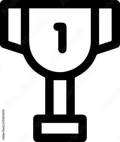 Award winner icon design. Champion sign. Leadership happy successful. Victory prize tropy graphic design symbol. Vector illustration.
