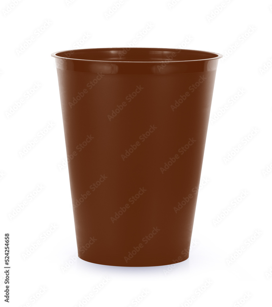 empty cup of coffee on a white background. empty cup of coffee on a white background.