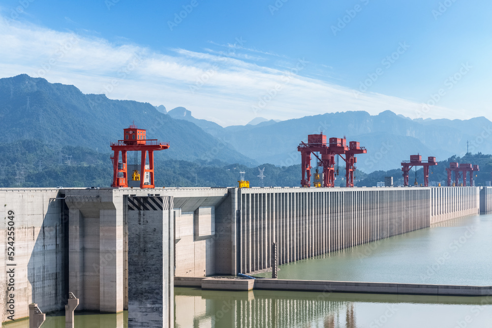 the three gorges dam closeup