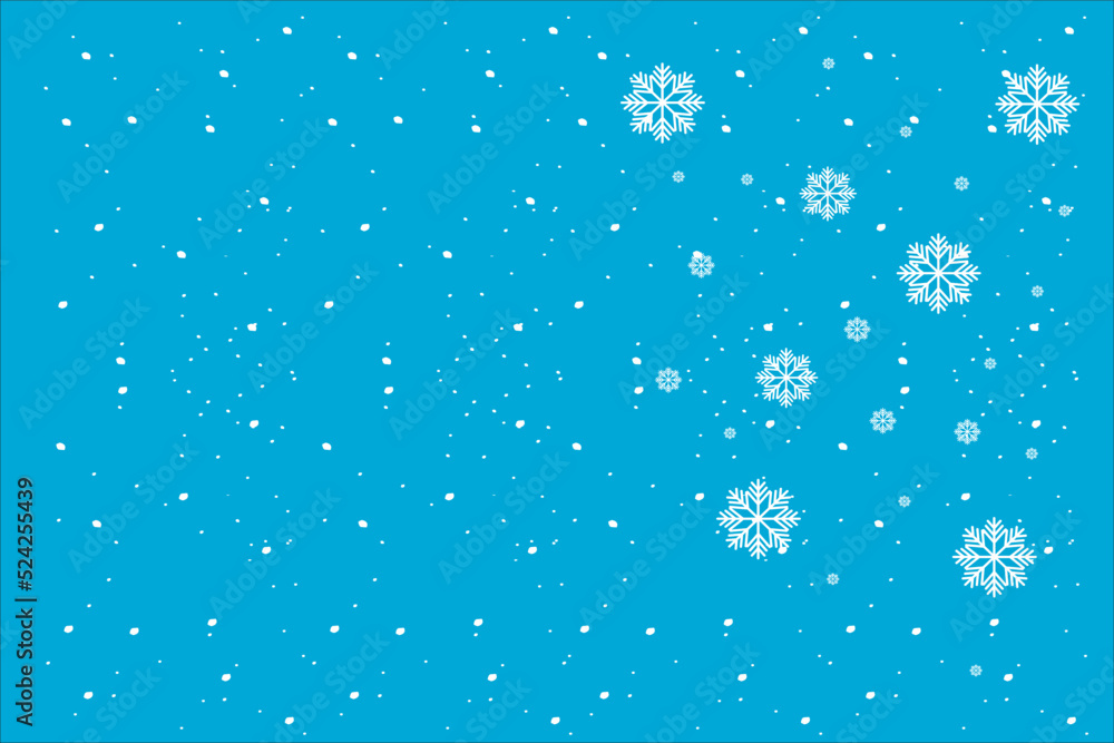 Set of snowflakes. Winter season. Realistic falling snow with white snowflakes Set of snowflakes. Winter season. Realistic falling snow with white snowflakes