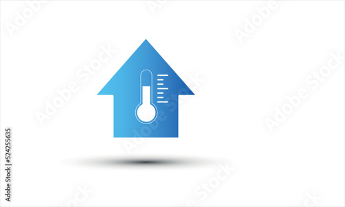 casa, climatizzazione, termometro, temperatura
