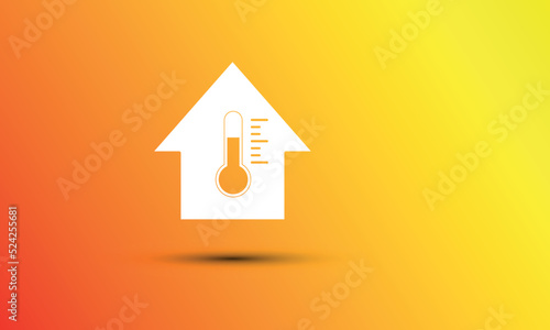 casa, climatizzazione, termometro, temperatura