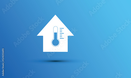 casa, climatizzazione, termometro, temperatura