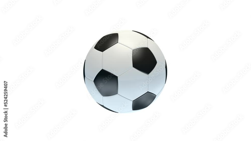Planet Earth morphing into a soccer ball while spinning. Seamless loop. Alpha matte Planet Earth morphing into a soccer ball while spinning. Seamless loop. Alpha matte