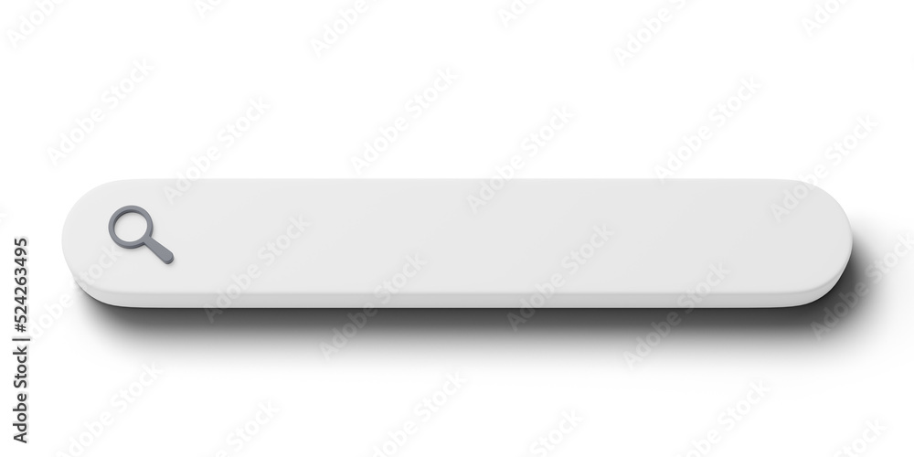 3D Browser search. Empty web tab for text, magnifying glass isolated on blue background. Search bar, find, discovery, research concept. Cartoon icon minimal style. UI element. 3d render illustration. 3D Browser search. Empty web tab for text, magnifying glass isolated on blue background. Search bar, find, discovery, research concept. Cartoon icon minimal style. UI element. 3d render illustration.