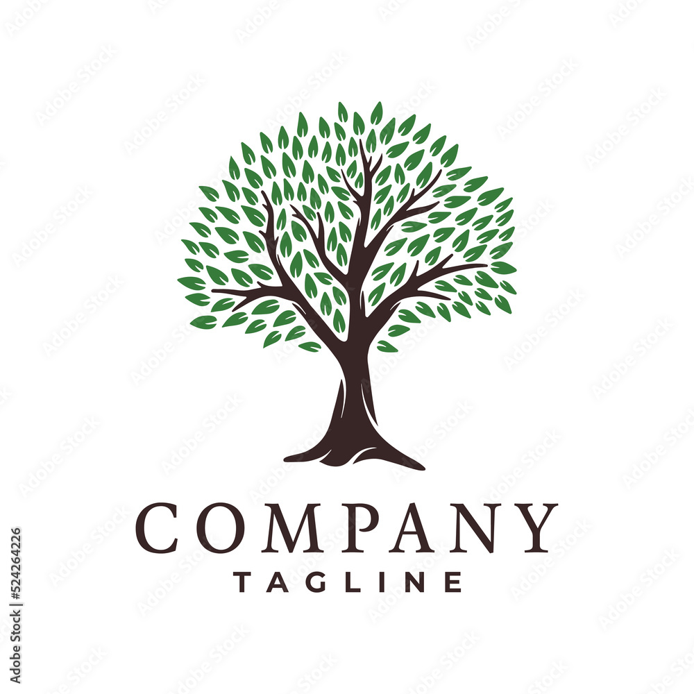 Fototapeta premium tree logo vector illustration