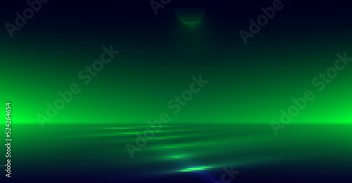Neon glowing lines, color abstract background