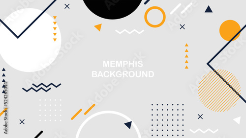 modern background design memphis style