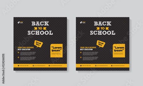 New back to school social media post