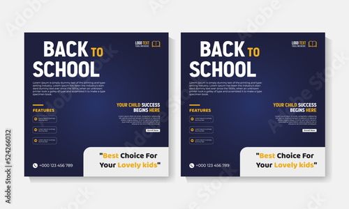 New back to school social media post