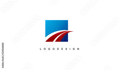 Road, Highway Logo Design. Usable for Business Construction and Industrial Company Logos.