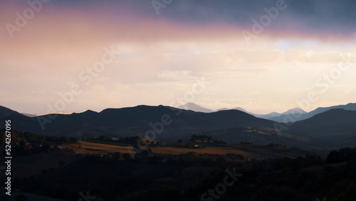 Landscape in the evening