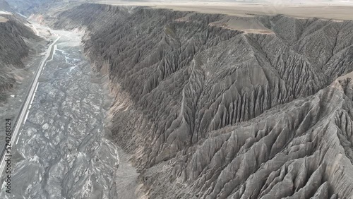 The great Dushanzi valley in XInjiang, China