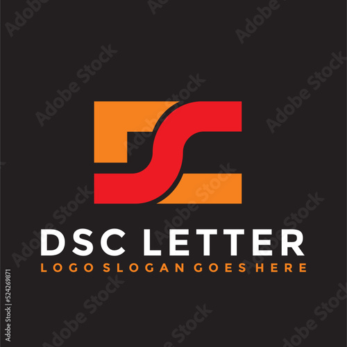 DSC Letter logo vector image