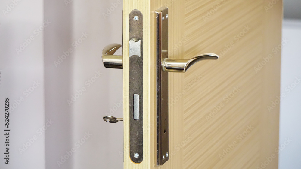 Obraz premium Home door lock close up view