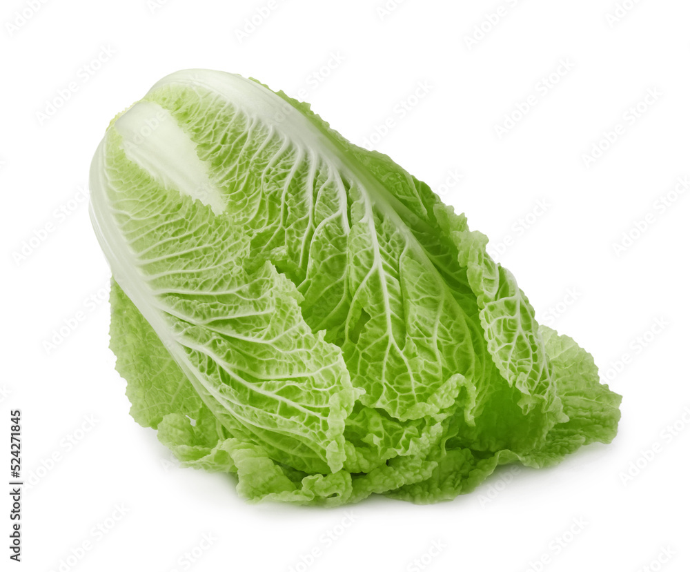 Fresh tasty Chinese cabbage isolated on white Fresh tasty Chinese cabbage isolated on white