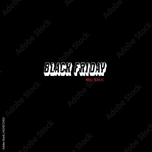 black friday 3d text logo in photoshop