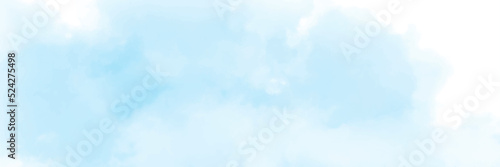 Panorama view blue sky with clouds background.