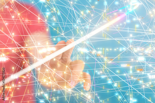 Neural network 3D illustrat...