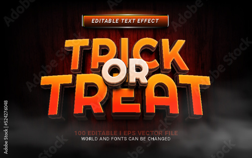 trick or treat text effect