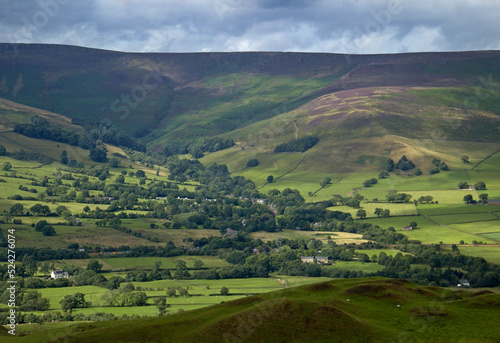 Green valley in the Peak District