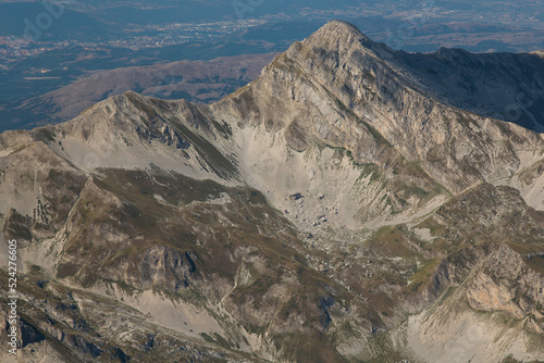 Panoramic view from the top of Corno Grande, Gran Sasso d'Italia massif