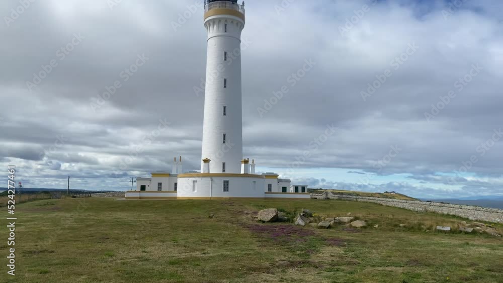 Covesea Skerries Lighthouse, originally belonging to the Northern Lighthouse Board, is built on top of a small headland on the south coast of the Moray Firth at Covesea, near Lossiemouth,Scotland. Covesea Skerries Lighthouse, originally belonging to the Northern Lighthouse Board, is built on top of a small headland on the south coast of the Moray Firth at Covesea, near Lossiemouth,Scotland.
