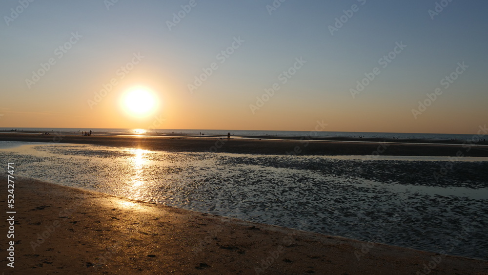 Sunset at the Beach, De Panne