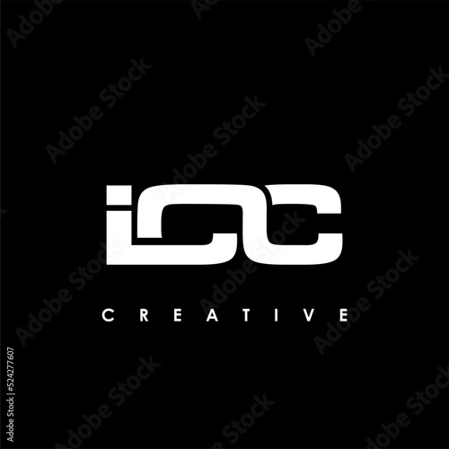 ICC Letter Initial Logo Design Template Vector Illustration photo