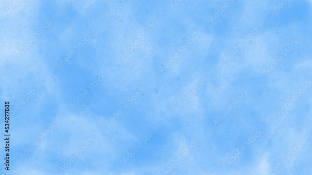 blue sky with clouds. abstract background with smoke. Blue background with grunge texture, watercolor painted mottled blue background with vintage marbled textured design on cloudy sky.