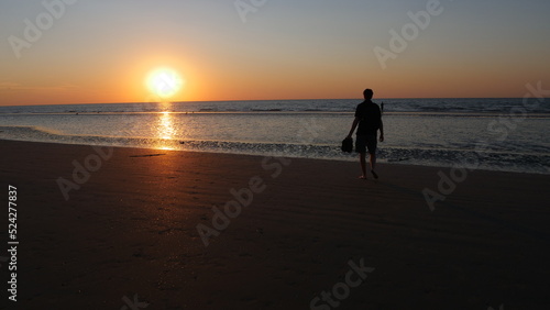 Sunset at the Beach, De Panne