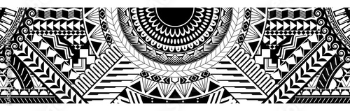 Abstract Polynesian ethnic pattern © lumyaisweet