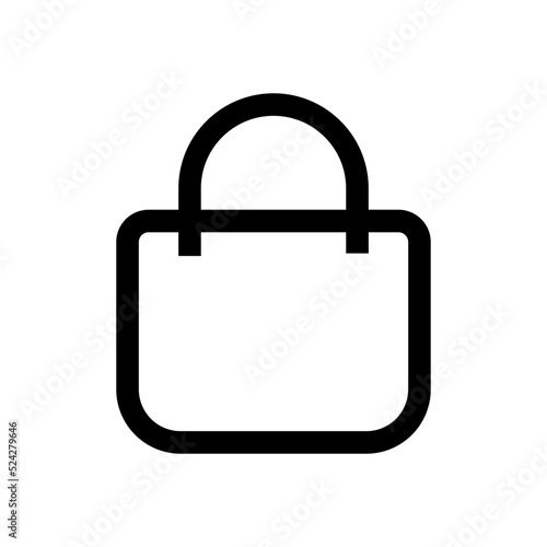 Bag icon. Shopping icon. Cart icon. Interface icon. UI icon. The user interface Illustration. SVG icons.