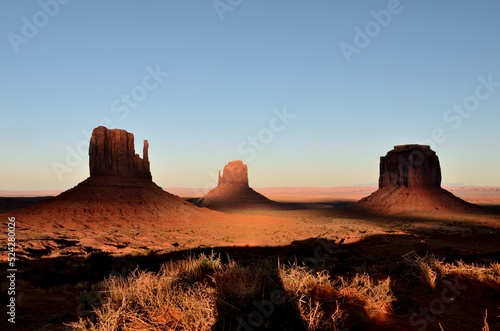 Sunset at Monument valley