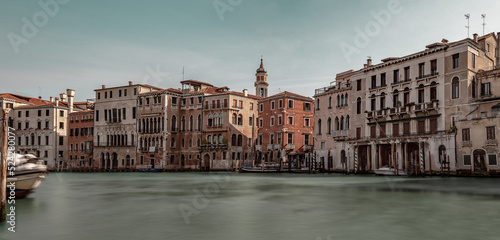 panoramic classical scenes of Venice with canals, boats and historic architecture © Tatiana