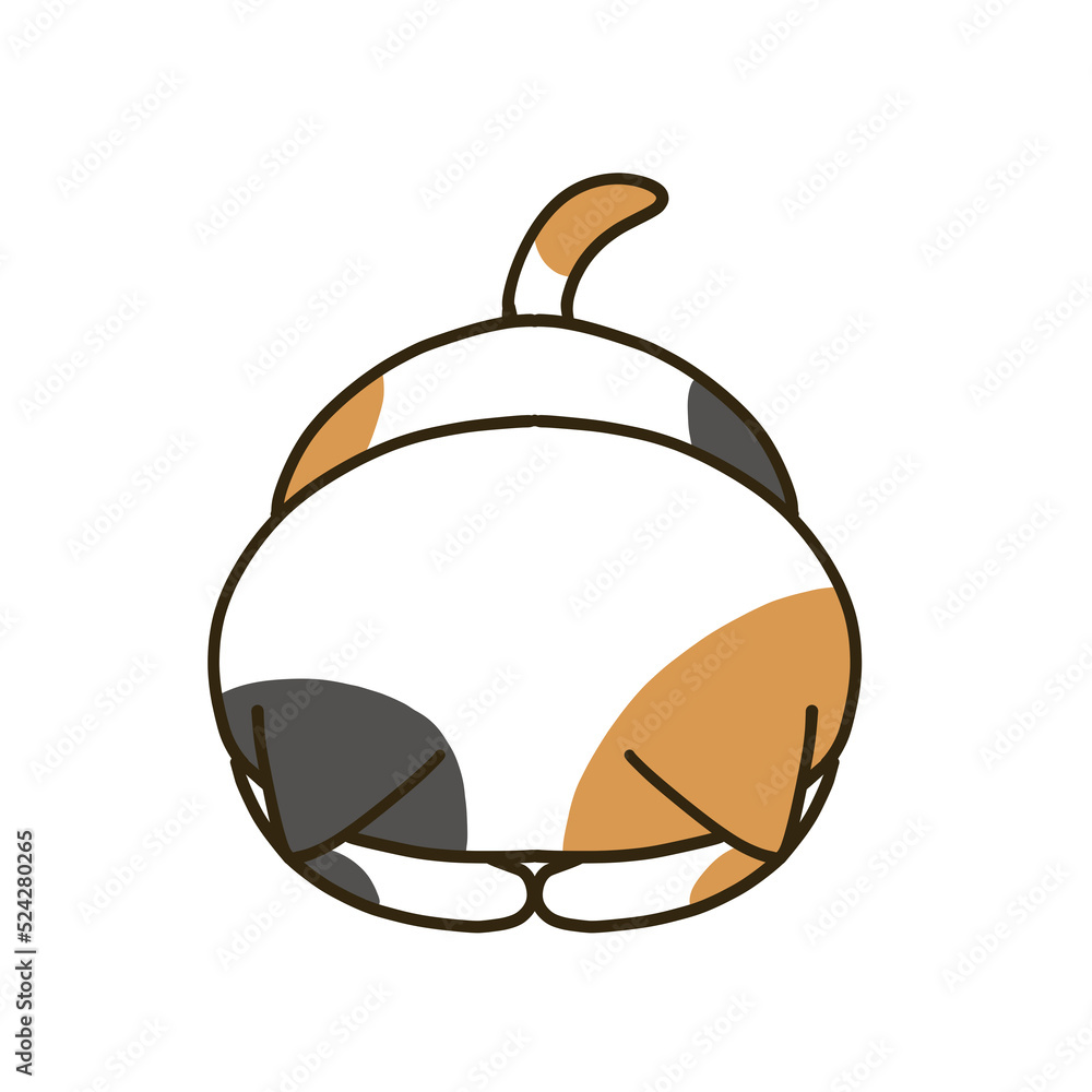 土下座をする三毛猫stock Illustration Adobe Stock