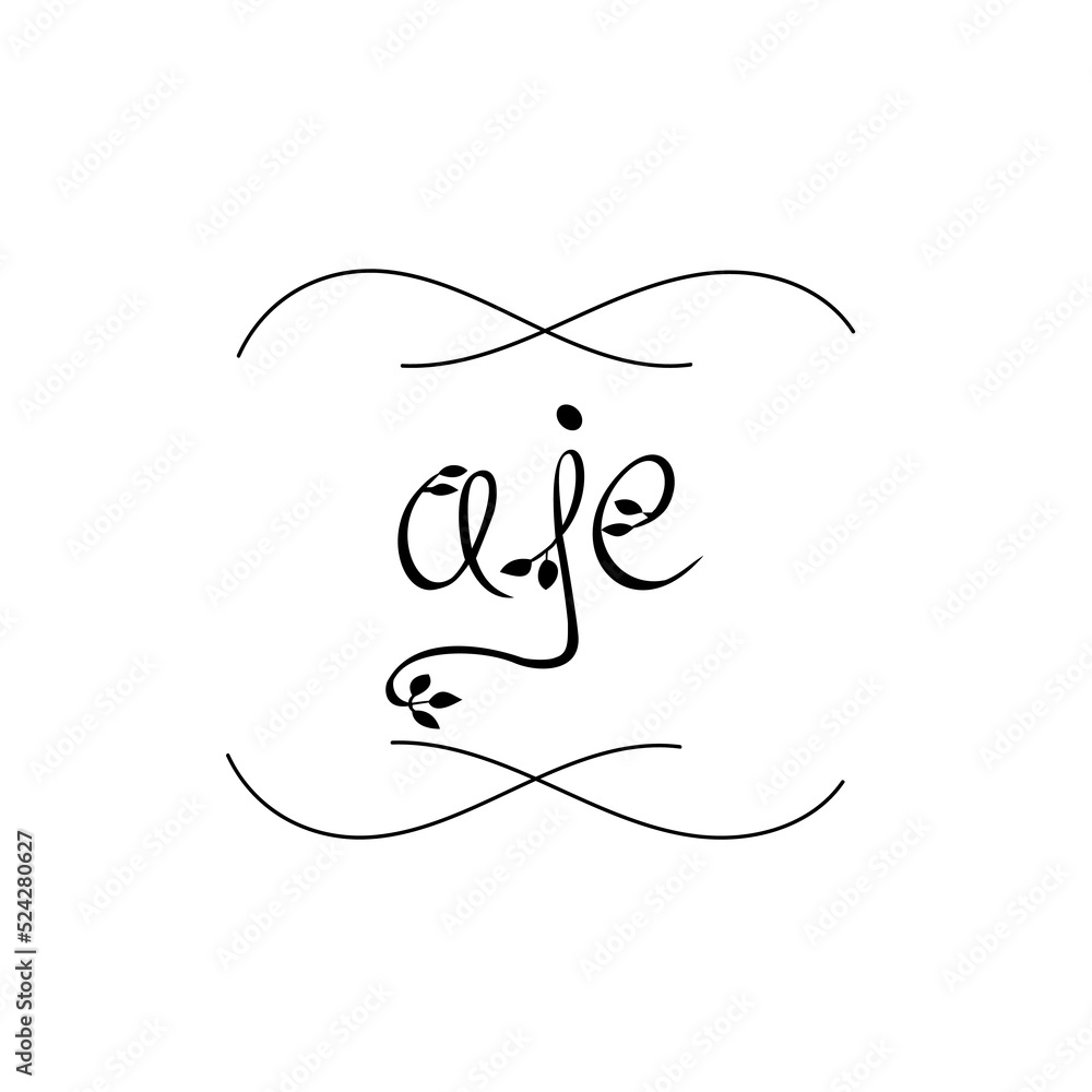 AJE logo,A J E design,AJE letter monogram logo design vector,unique