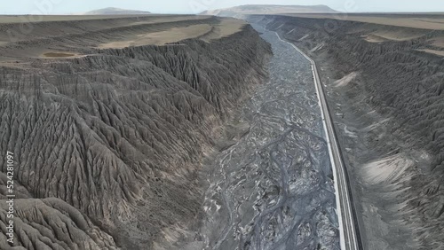 The great Dushanzi valley in XInjiang, China