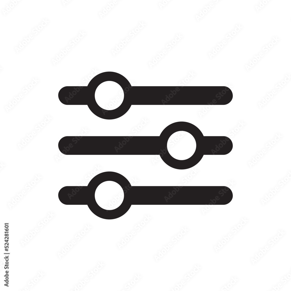 Adjustment icon. Adjustment bar icon. Interface icon. UI icon. The user interface Illustration. SVG icons. Adjustment icon. Adjustment bar icon. Interface icon. UI icon. The user interface Illustration. SVG icons.