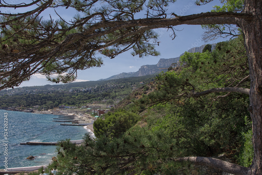 View of the sea coast