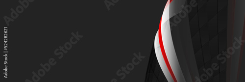 Futuristic black red and grey background vector design