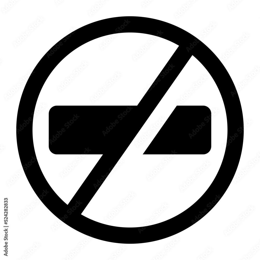 No Smoking Icon Illustration No Smoking Icon Illustration
