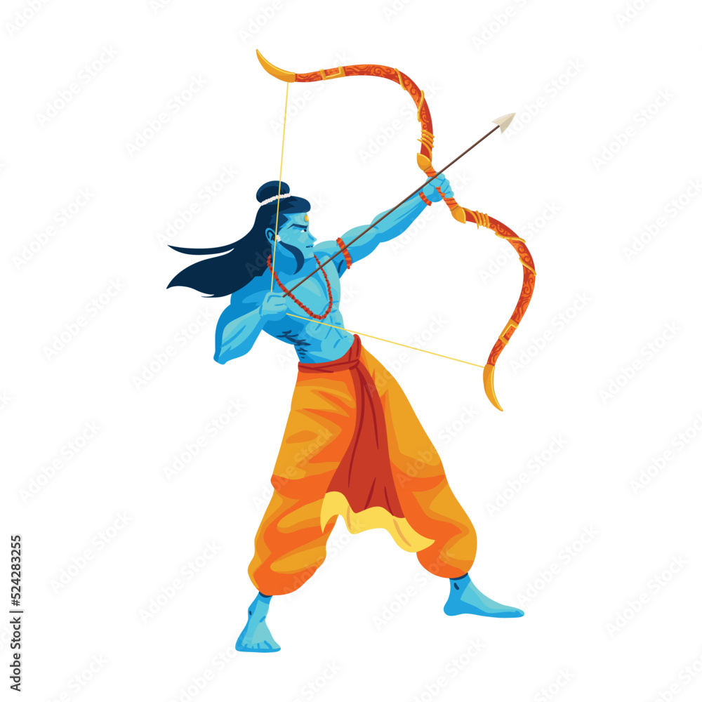 Lord Rama Deity Stock Vector Adobe Stock