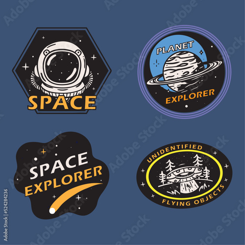 set of space retro